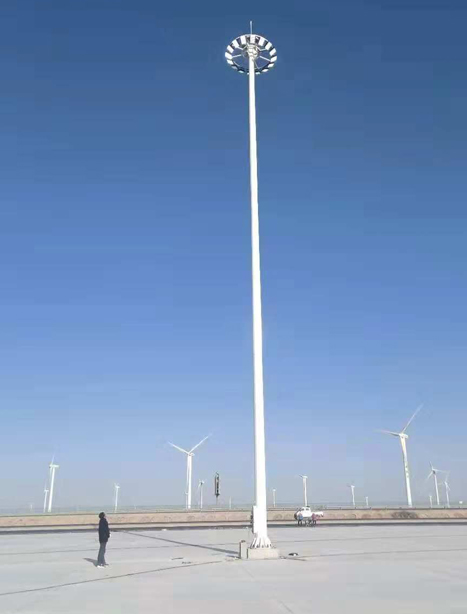 瓜州高速路服务区双湖高杆灯项目